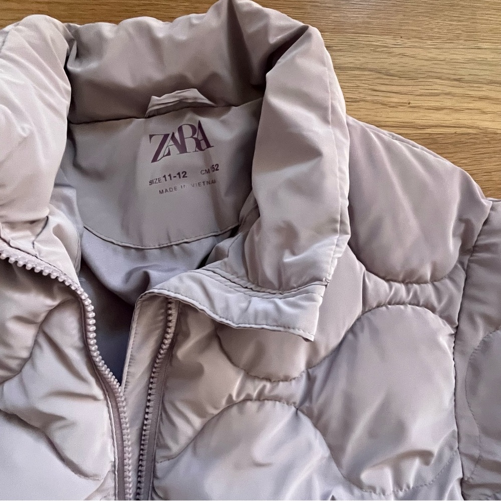 Zara Pale Lavender Quilted Jacket - Picture 3 of 7